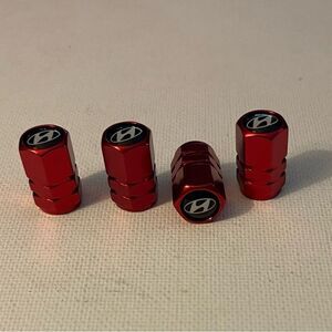 Hyundai valve Stem caps in Red set of 4 NWT